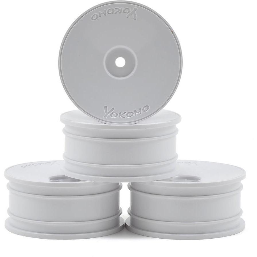 Yokomo 12mm Hex Precision 1/10 Touring Car Wheels (Medium Narrow) (4) (White)