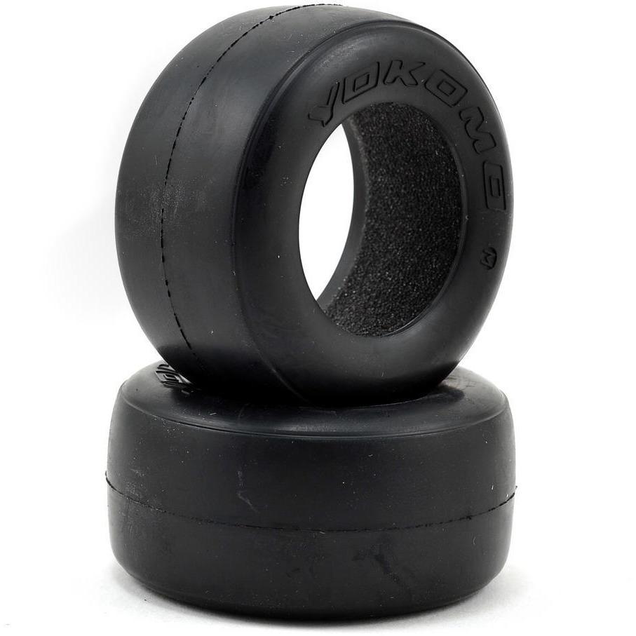 Yokomo Front Belted Slick Tire Set (Medium) (2)