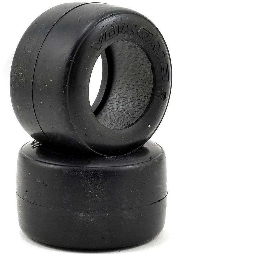 Yokomo Rear Belted Slick Tire Set (Soft) (2)