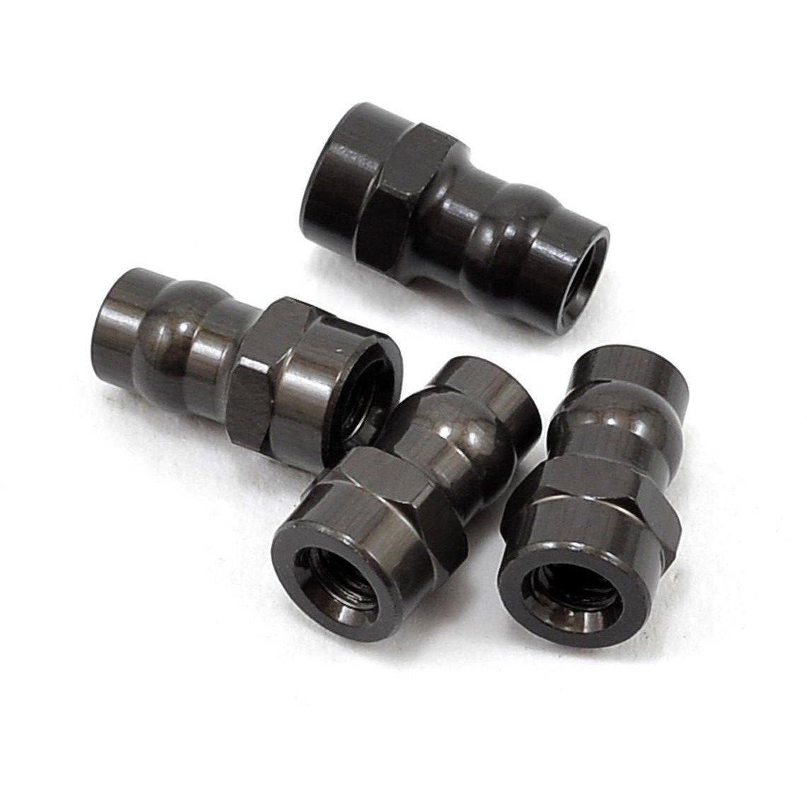 Yokomo Aluminum Hard Coated Shock Cap Ball Set (4)