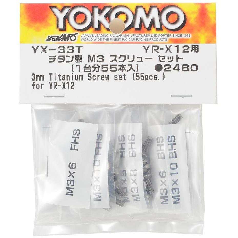 Yokomo YR-X12 Titanium M3 Screw Set