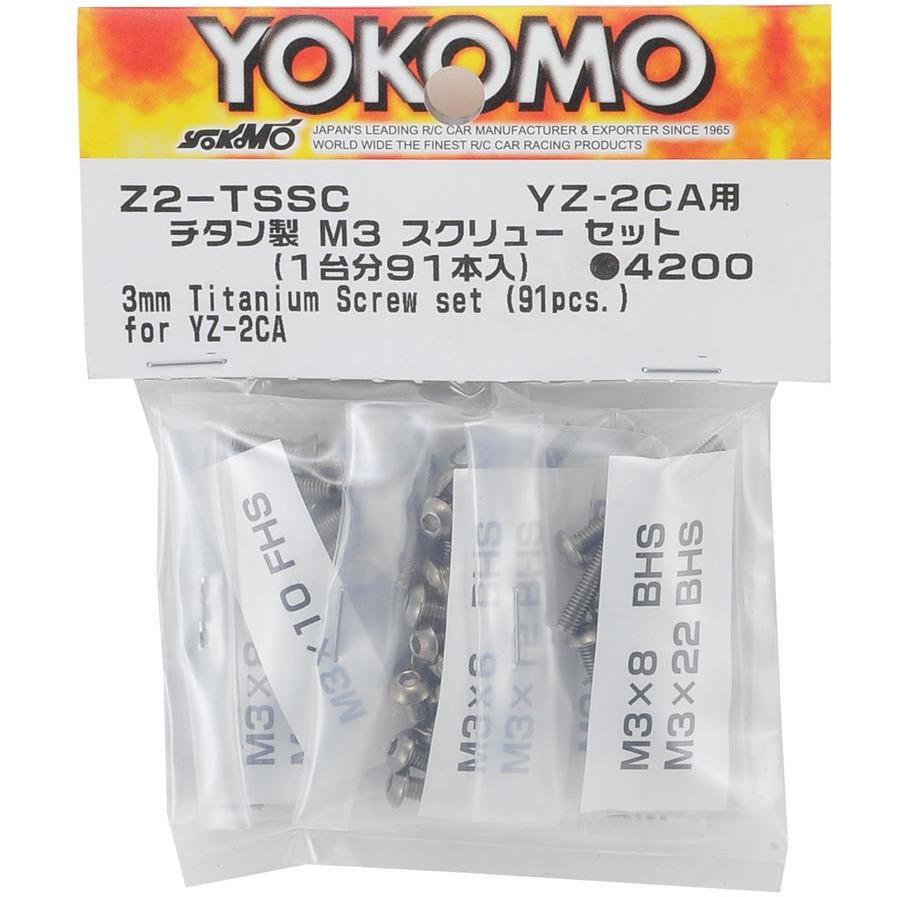 Yokomo M3 Titanium YZ-2 Carpet Screw Set (91 Pieces)