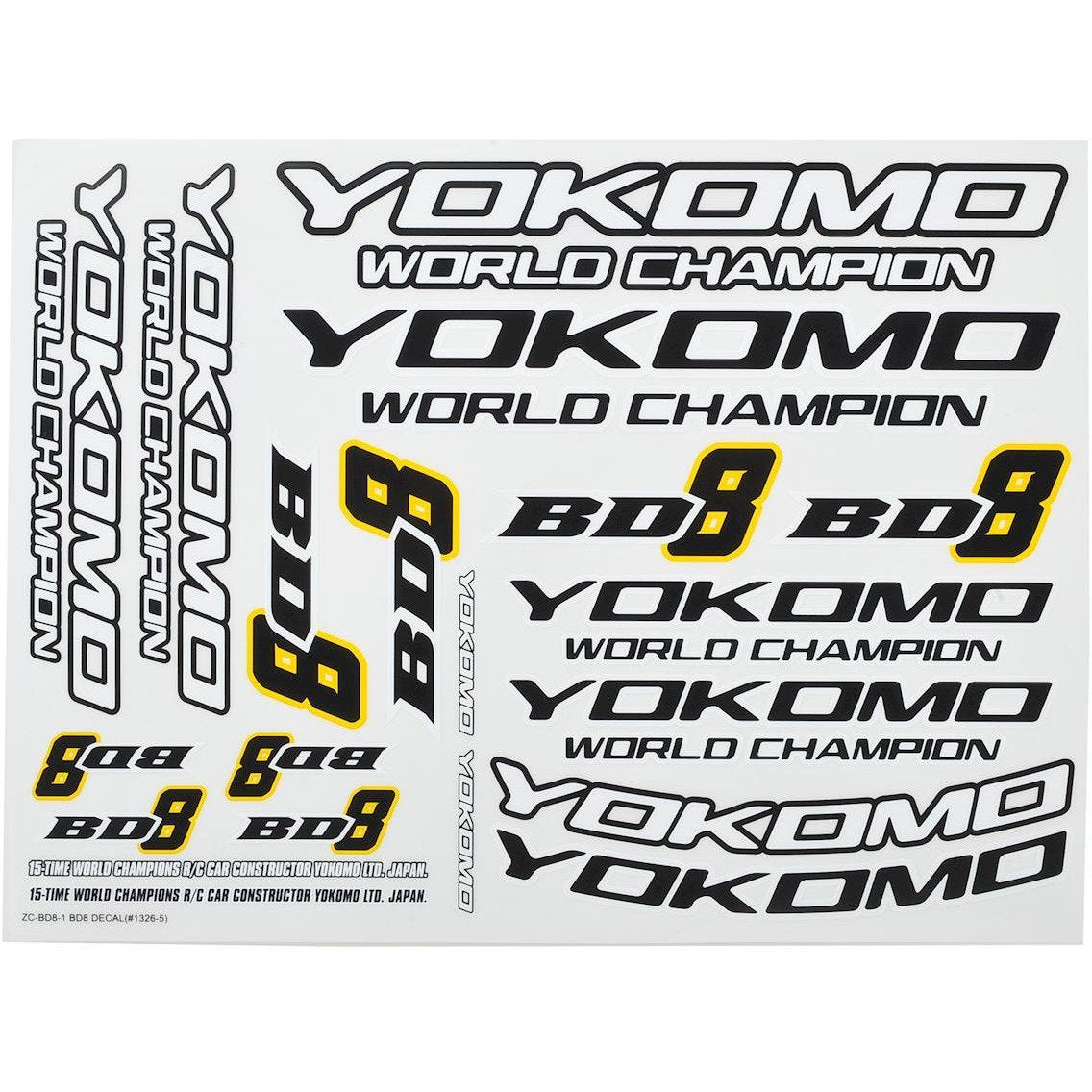 Yokomo BD8 Decal