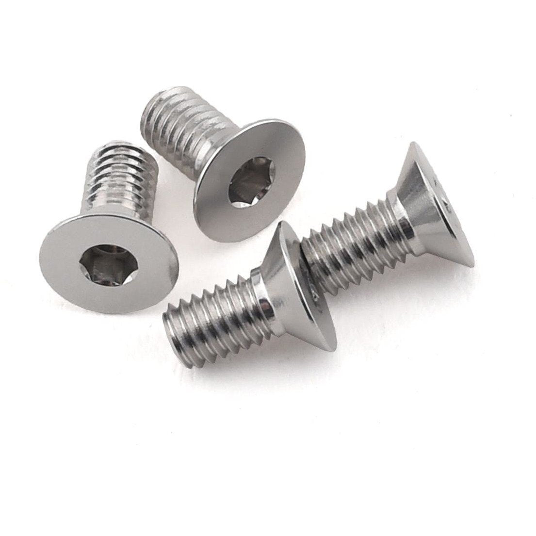Yokomo 3x6mm Aluminum BD9 Flat Head Hex Screw (4)