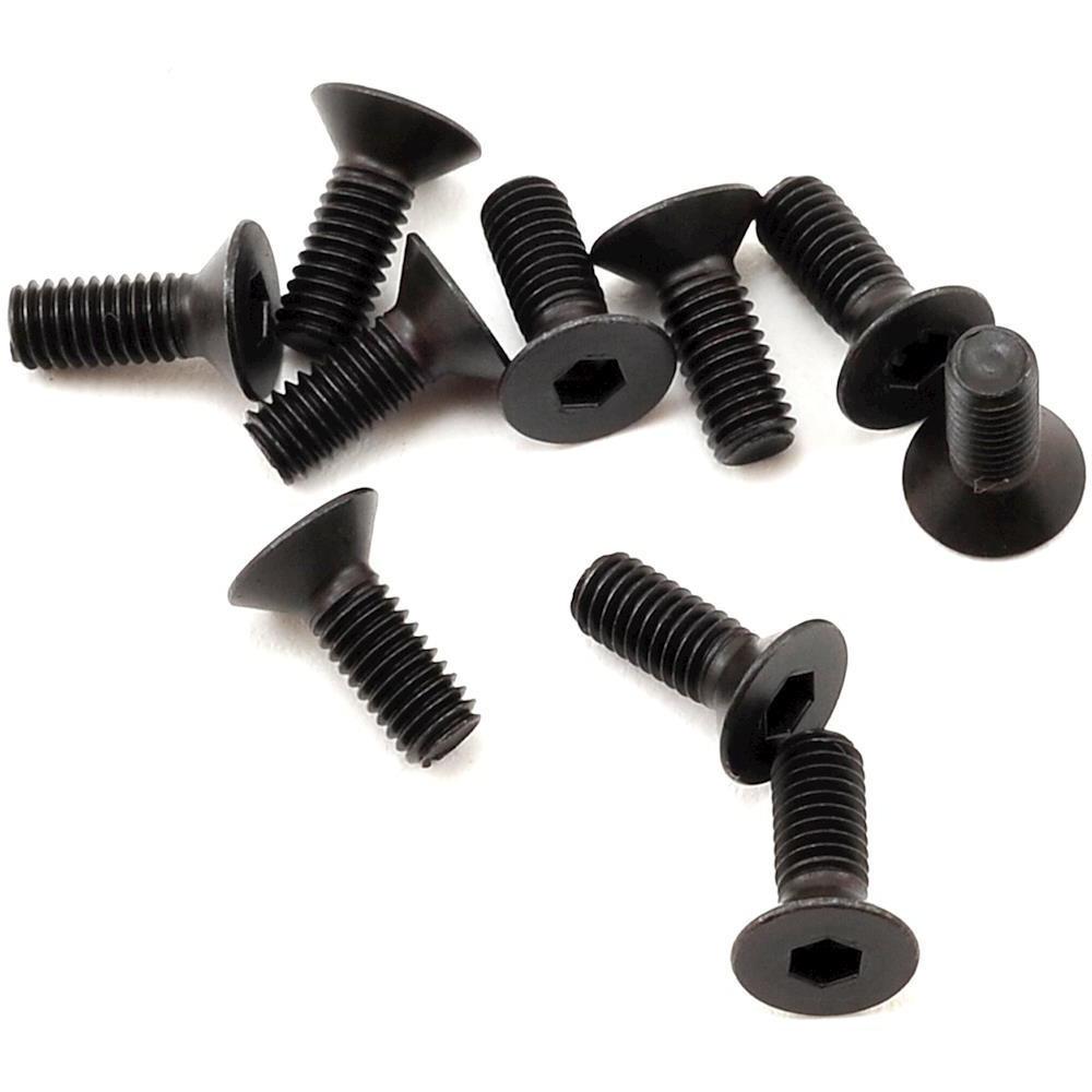 Yokomo 3x8mm Flat Head Hex Screw (10)