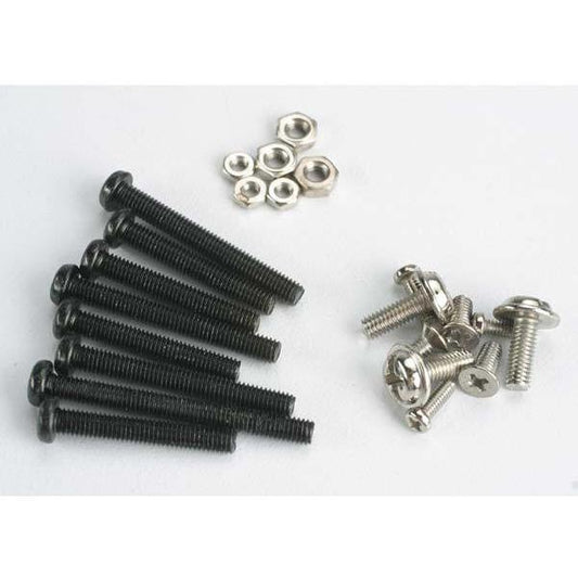 1250 Screw set, machine screw & nut set (black) (Tom Cat/ Spirit)