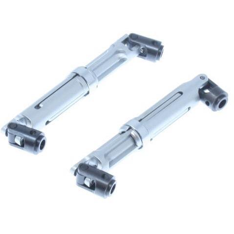 138007 Machined Aluminum Center Drive Shaft (2pcs)(Silver)