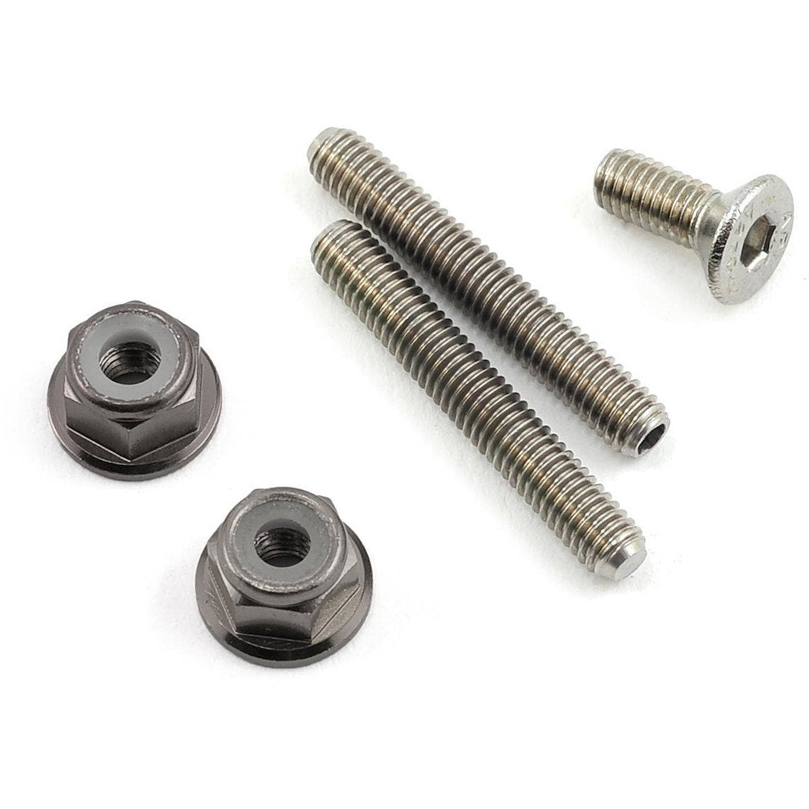 175RC Titanium Lower Arm Stud Kit (Grey)