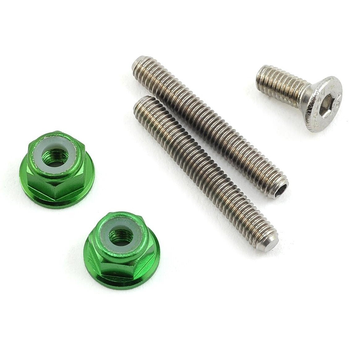 175RC Titanium Lower Arm Stud Kit (Green)