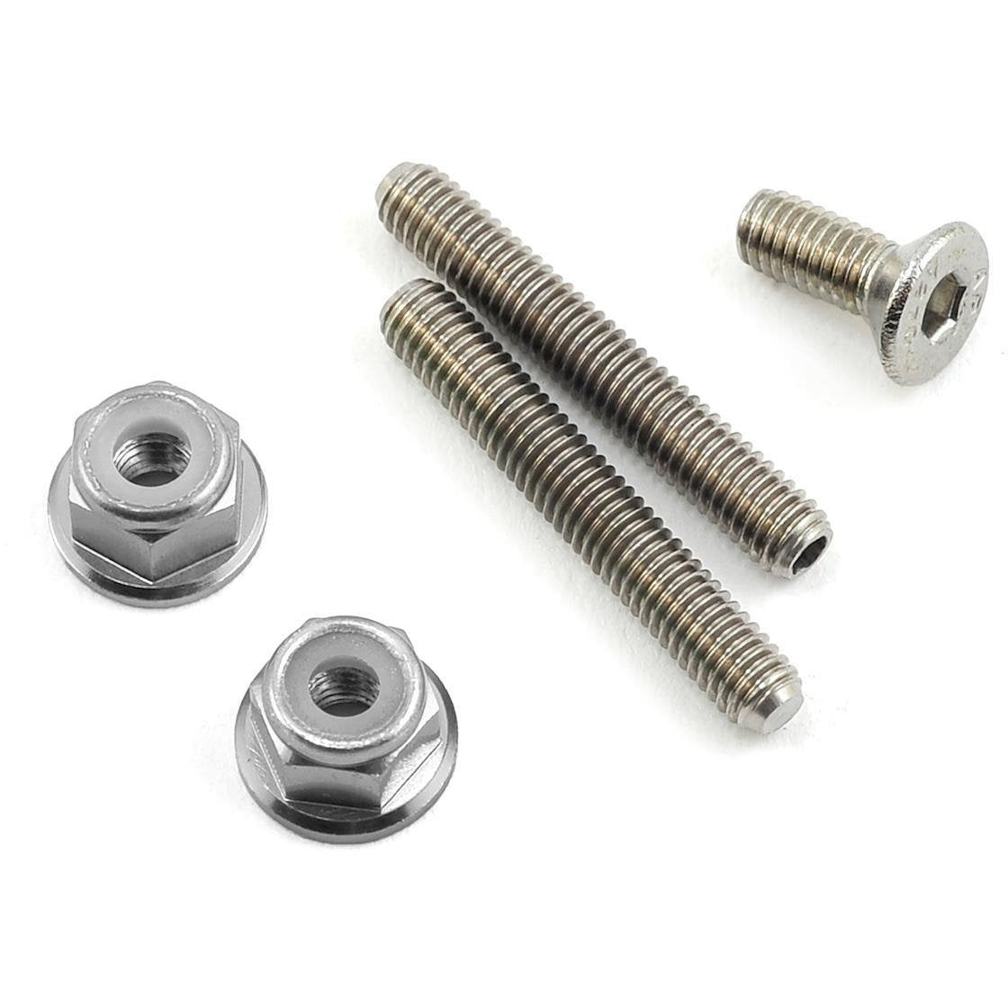 175RC Titanium Lower Arm Stud Kit (Silver)