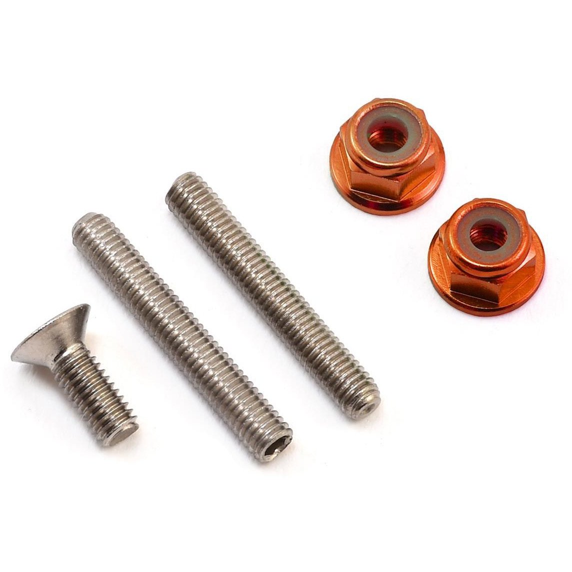 175RC "Ti-Look" Lower Arm Stud Kit (Orange)