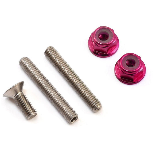 175RC "Ti-Look" Lower Arm Stud Kit (Pink)