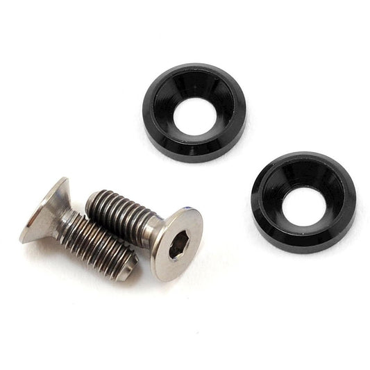 175RC 3x8mm Titanium Motor Screws (Black)