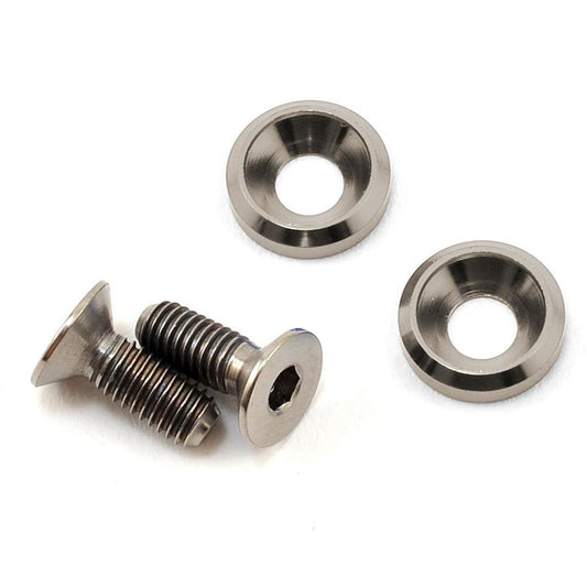 175RC 3x8mm Titanium Motor Screws (Grey)