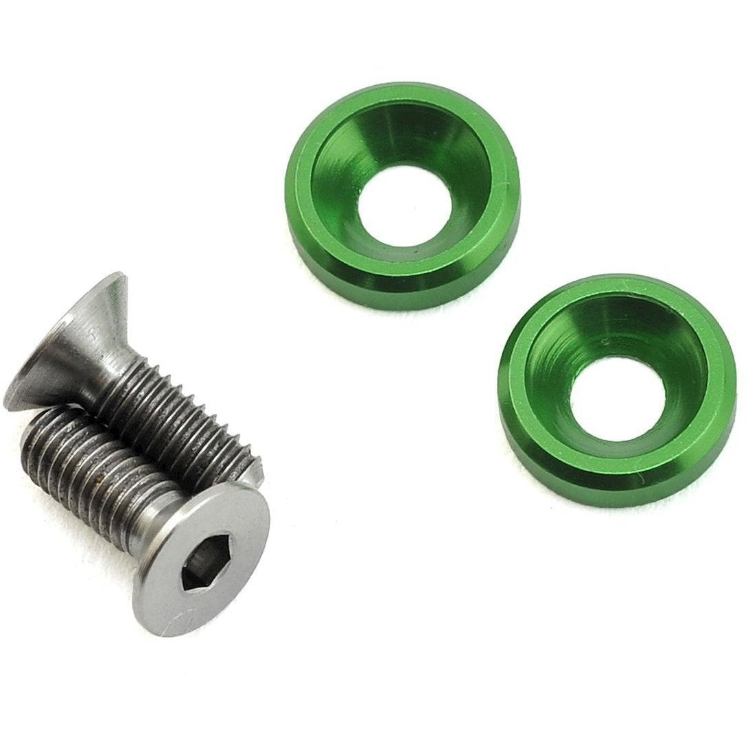 175RC 3x8mm Titanium Motor Screws (Green)