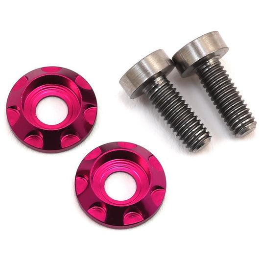 175RC 3x8mm Titanium "High Load" Motor Screws (Pink)