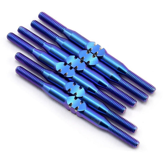 175RC B6.1/B6.1D Titanium Turnbuckle Set (Blue)