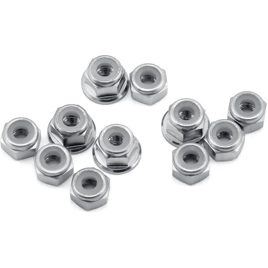 175RC B6.1/B6.1D Aluminum Nut Kit (Silver) (11)