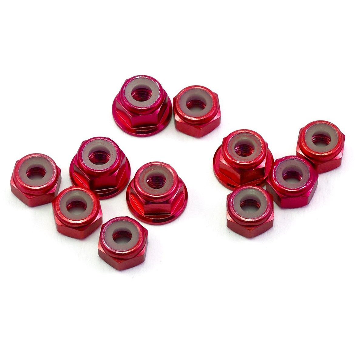 175RC B6.1/B6.1D Aluminum Nut Kit (Red) (11)