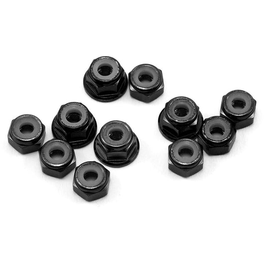 175RC B6.1/B6.1D Aluminum Nut Kit (11) (Black)