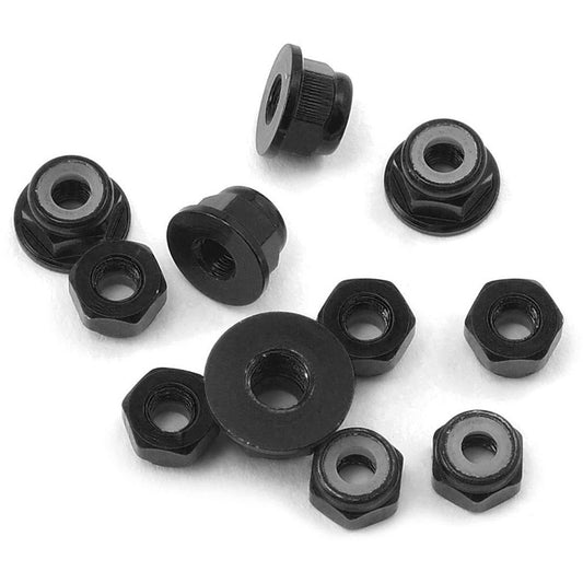 175RC B6/B6D Aluminum Nut kit (11) (Black)