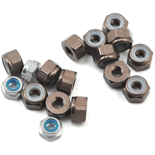 175RC TLR 22 3.0 Aluminum Nut kit (17) (Grey)