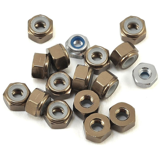 175RC Aluminum TLR 22 4.0 SR Lightweight Nut Kit (Grey) (17)