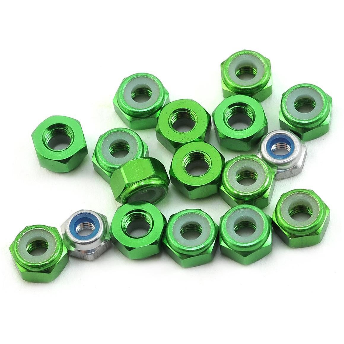 175RC Aluminum TLR 22 4.0 SR Lightweight Nut Kit (Green) (17)