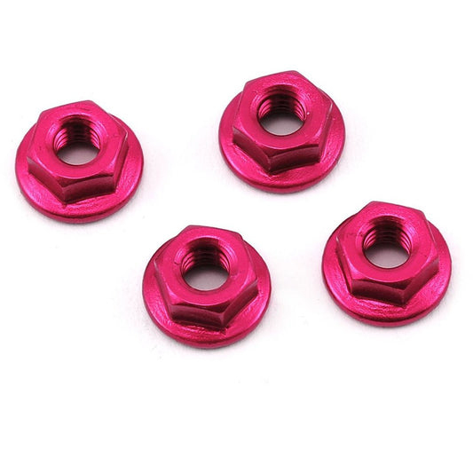 175RC Aluminum 4mm Serrated Wheel Nuts (Pink)