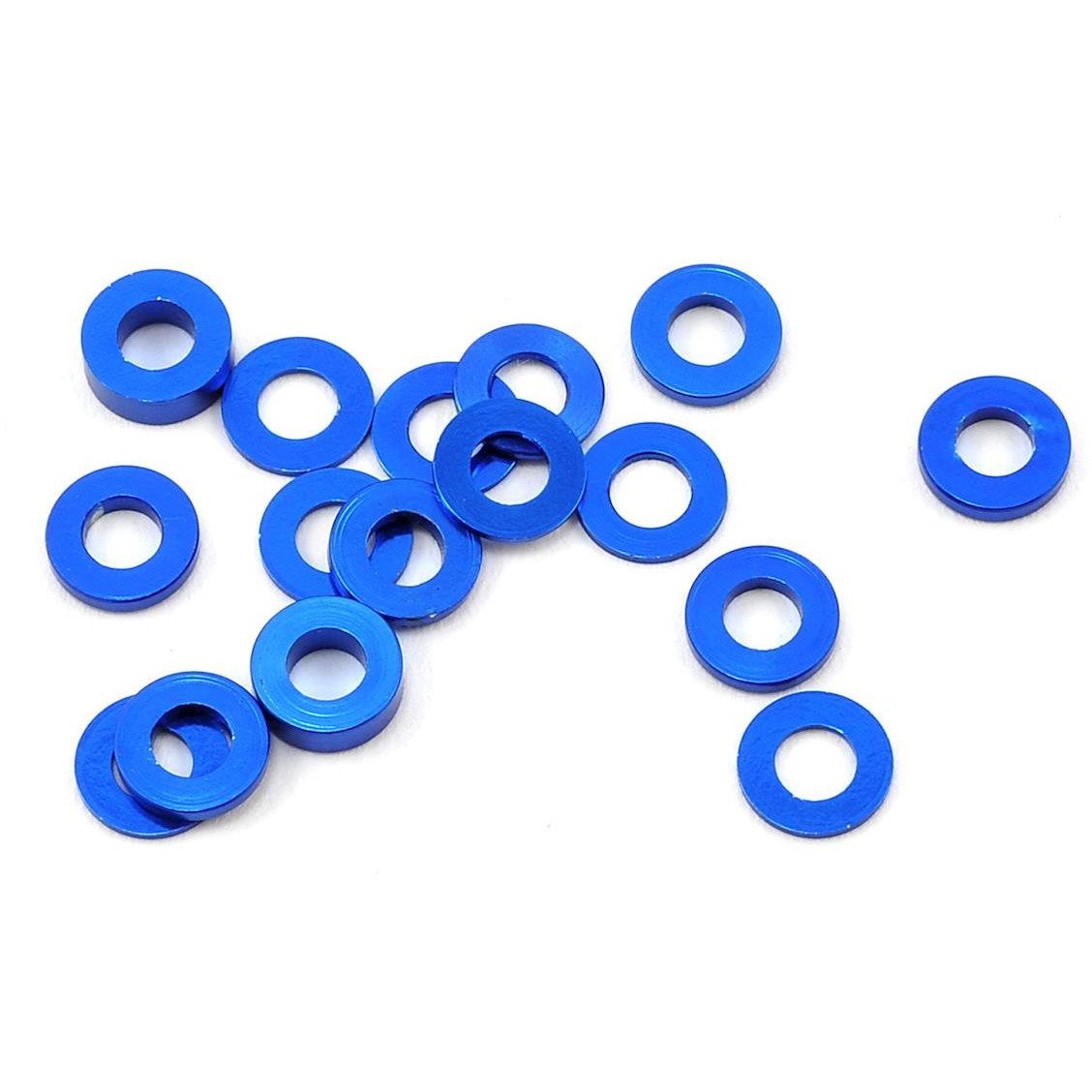 175RC Aluminum B6/B64/YZ2 Machined Hub Spacers (Blue) (16)