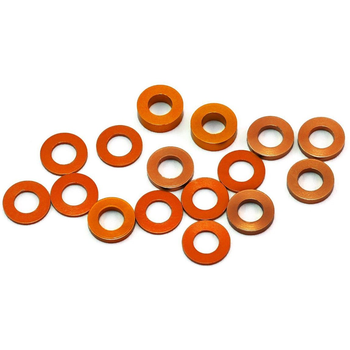 175RC B6/B64/YZ2 Aluminum Hub Spacer Set (Orange)