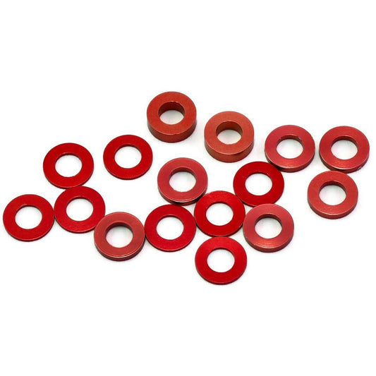 175RC B6/B64/YZ2 Aluminum Hub Spacer Set (Red)