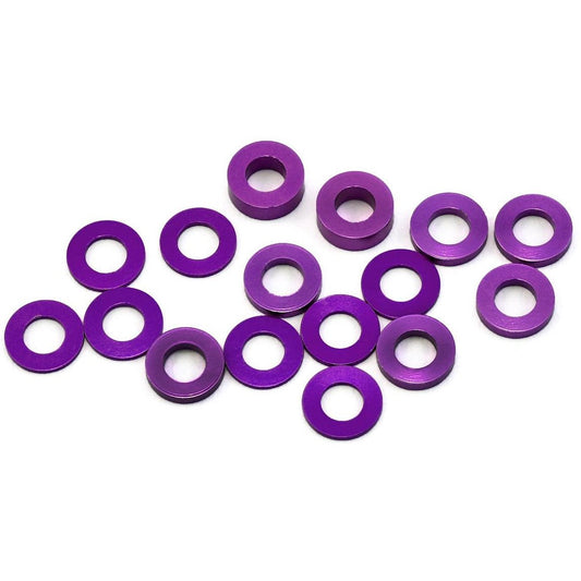 175RC B6/B64/YZ2 Aluminum Hub Spacer Set (Purple)