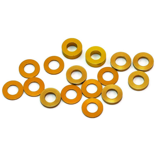 175RC B6/B64/YZ2 Aluminum Hub Spacer Set (Gold)
