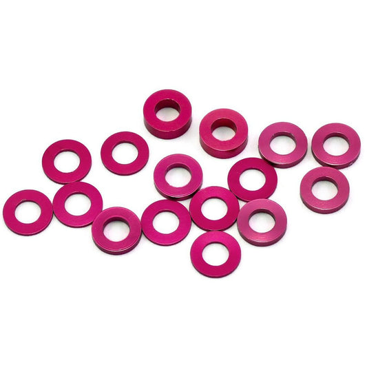 175RC B6/B64/YZ2 Aluminum Hub Spacer Set (Pink)