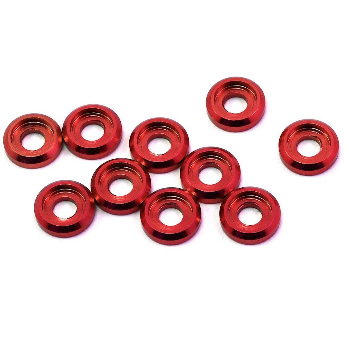 175RC Aluminum Button Head Screw High Load Spacer (Red) (10)