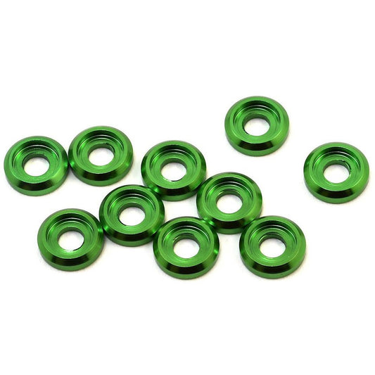 175RC Aluminum Button Head Screw High Load Spacer (Green) (10)