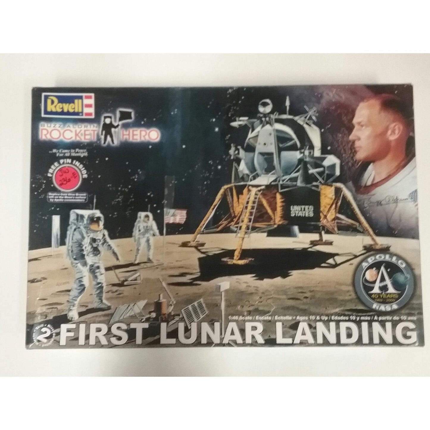 1/48th scale. Buzz Aldrin Rocket Hero- First Lunar Landing from Revell - Swasey's Hardware & Hobbies