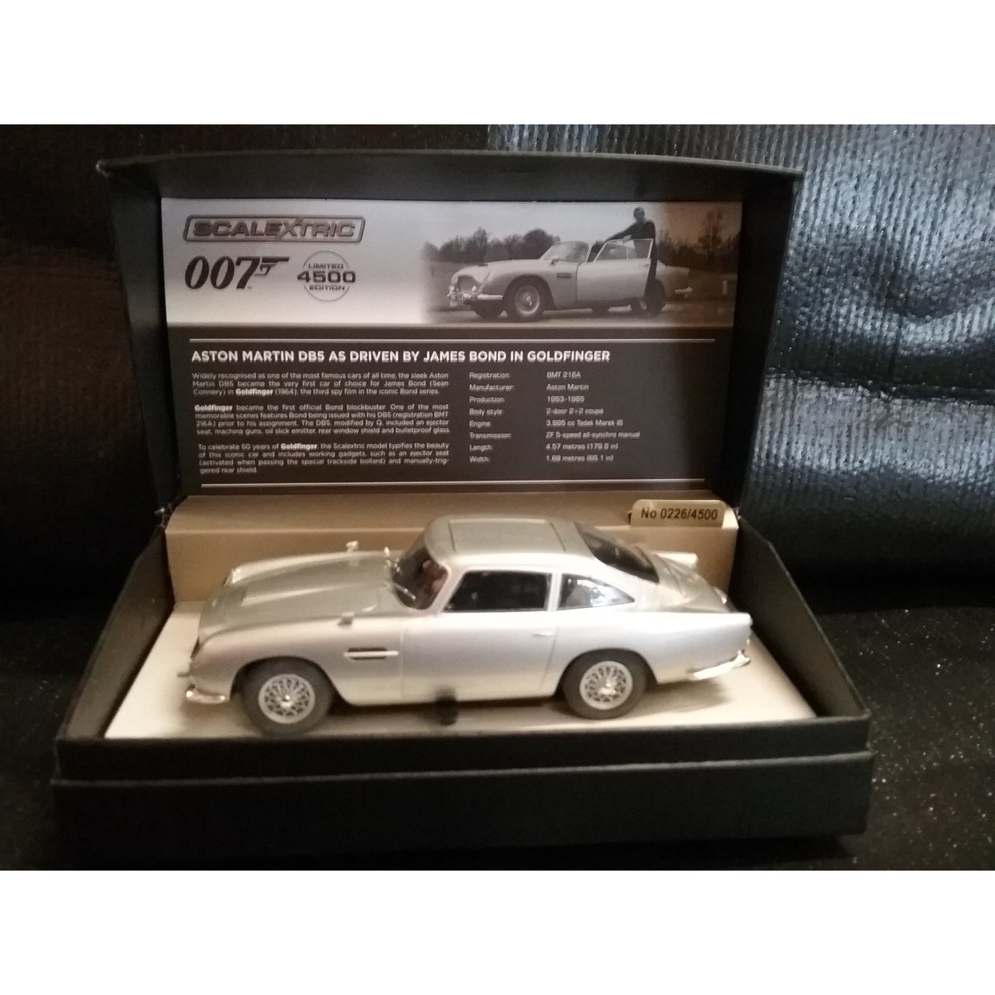 C3664A Scalextric Aston Martin DB5 as driven by James Bond in Goldfinger - Swasey's Hardware & Hobbies