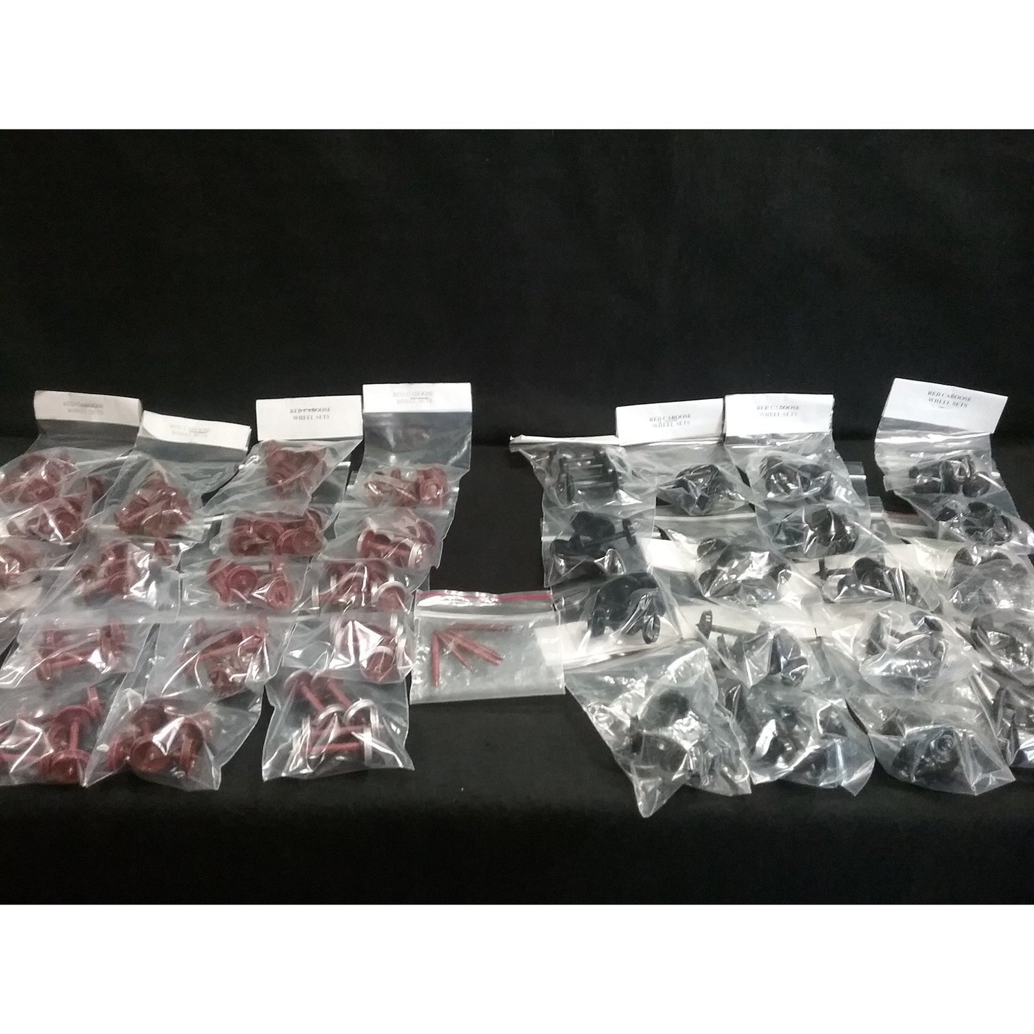 Ma 37 Red Caboose Two Rail O Scale Trucks and Wheel Sets - Swasey's Hardware & Hobbies