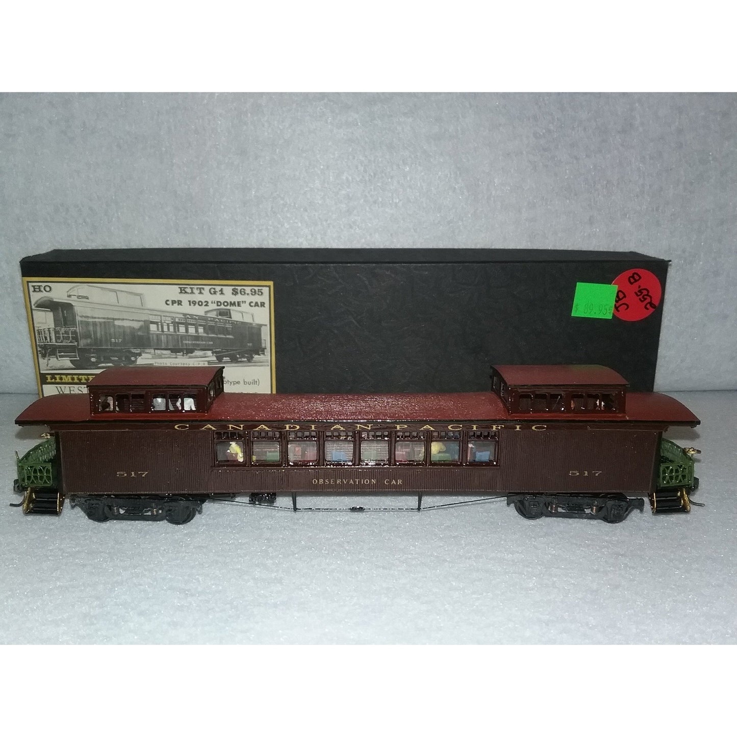 1902 Westwood Canadian Pacific Railroad Observation Car HO Scale - Swasey's Hardware & Hobbies