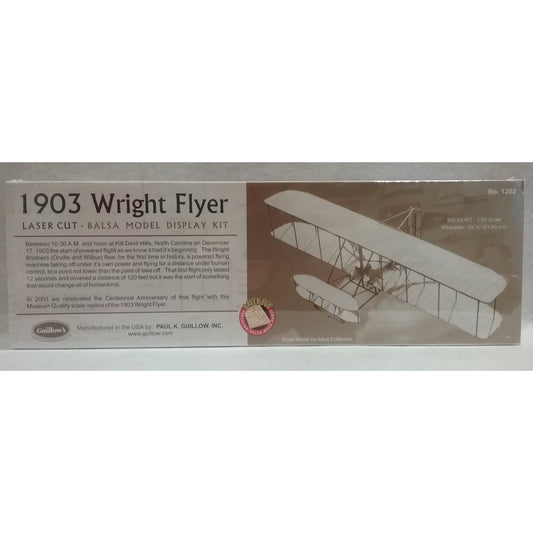 1/20 Scale Guillow's #1202 1903 Wright Flyer