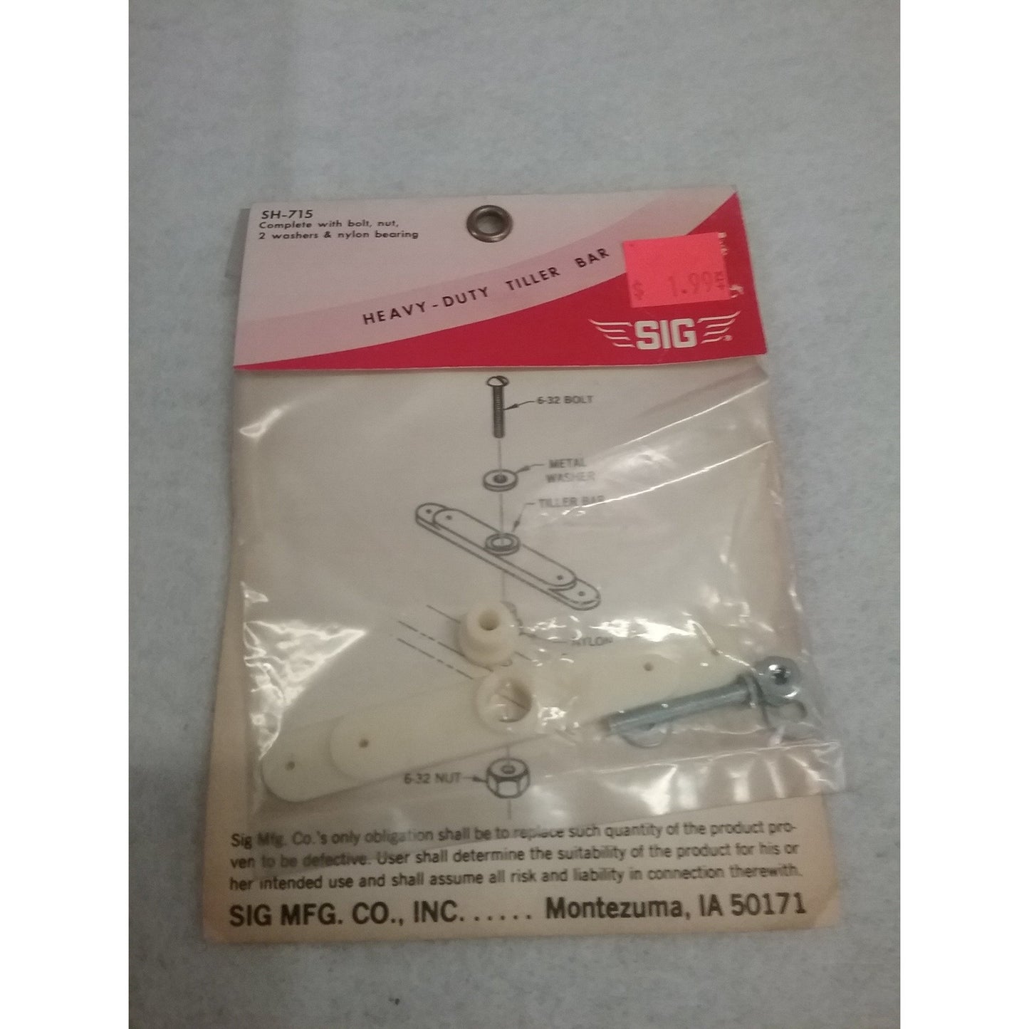 SIG SH-715 Heavy Duty Tiller Bar