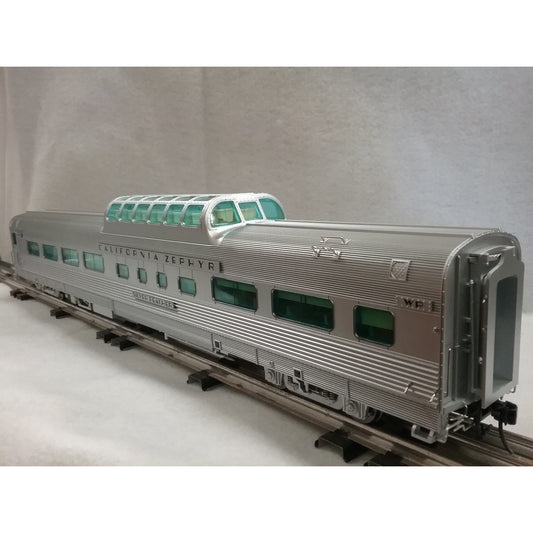 O Scale Atlas 3002153-2 California Zephyr WP "Silver Feather" Dome-Chair Car 2 Rail