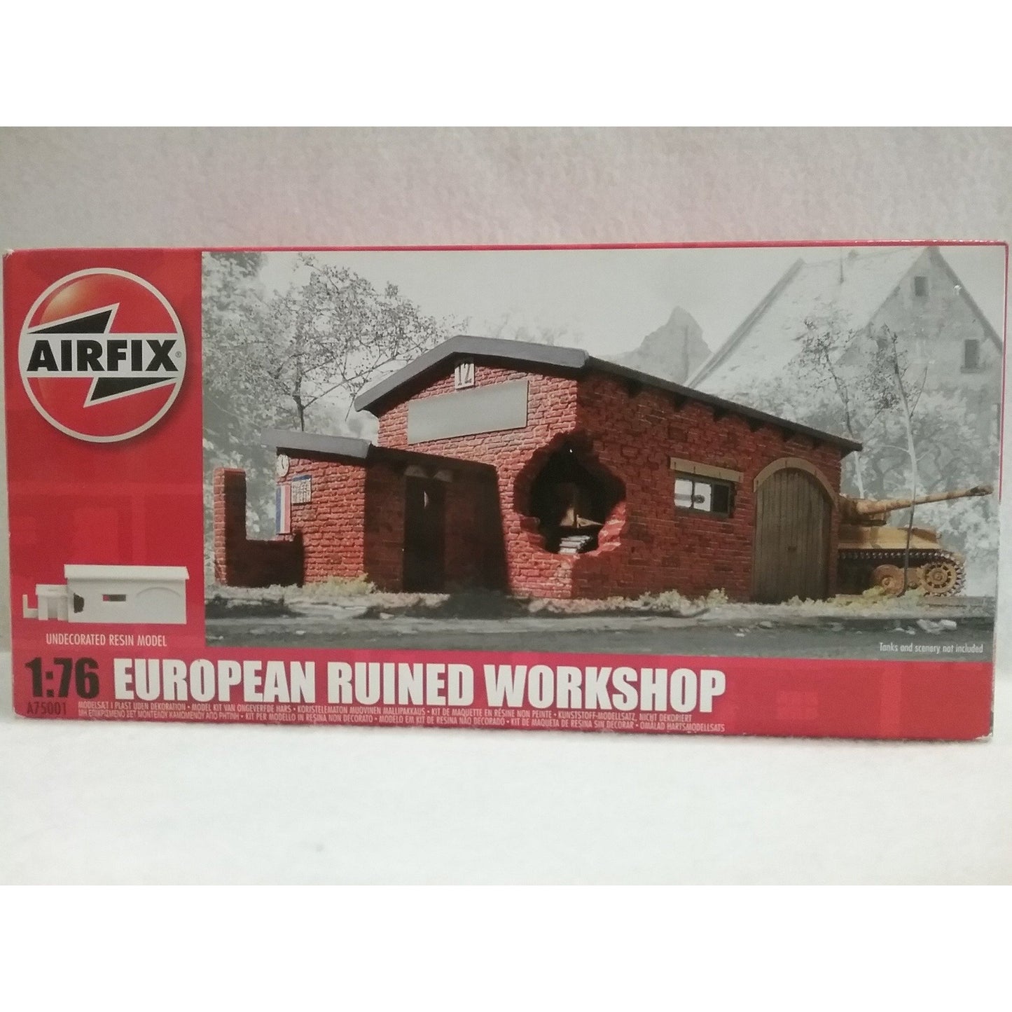 1/76 Scale Airfix A75001 European Ruined Workshop