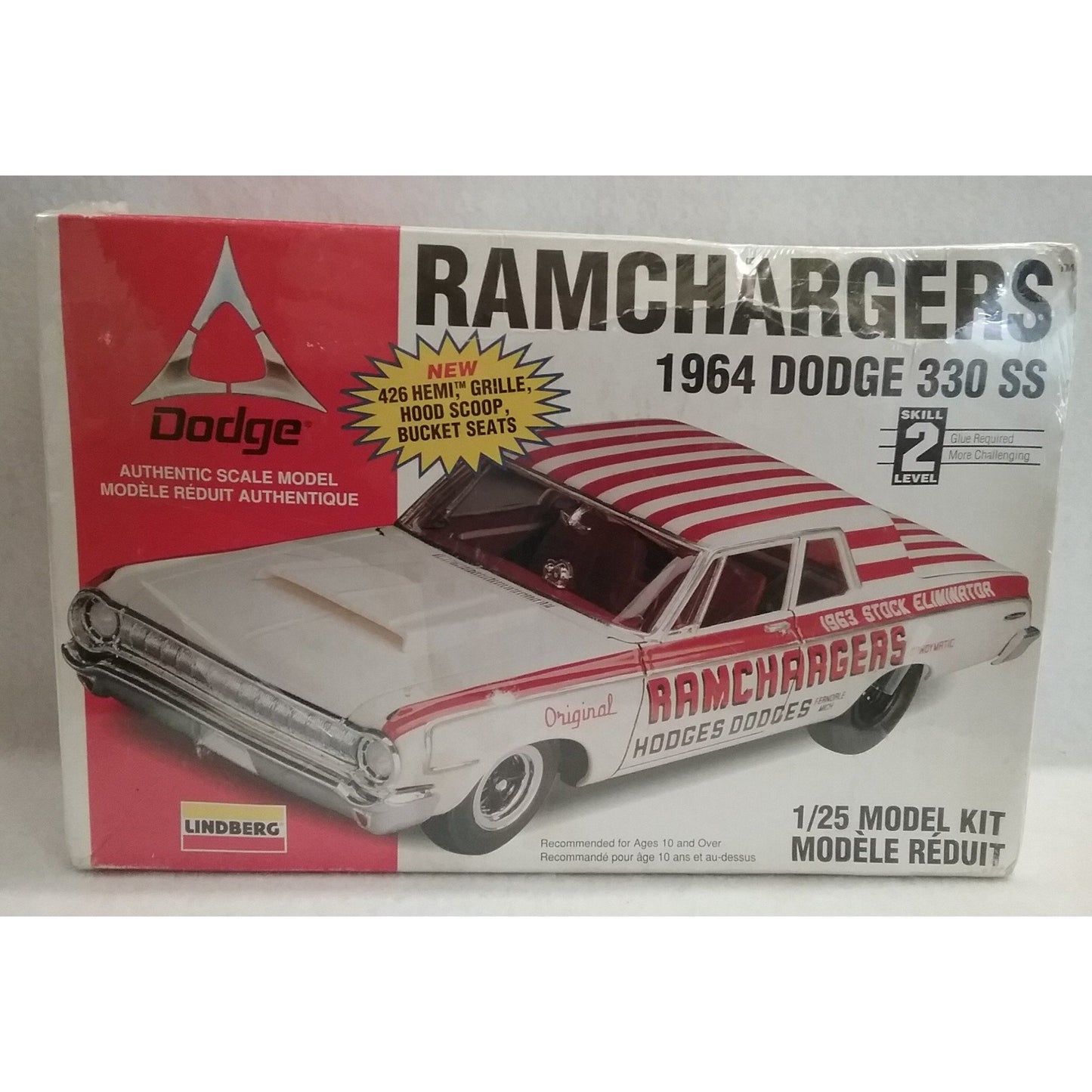 1/25 Scale Lindberg Ramchargers 1964 Dodge 330 SS