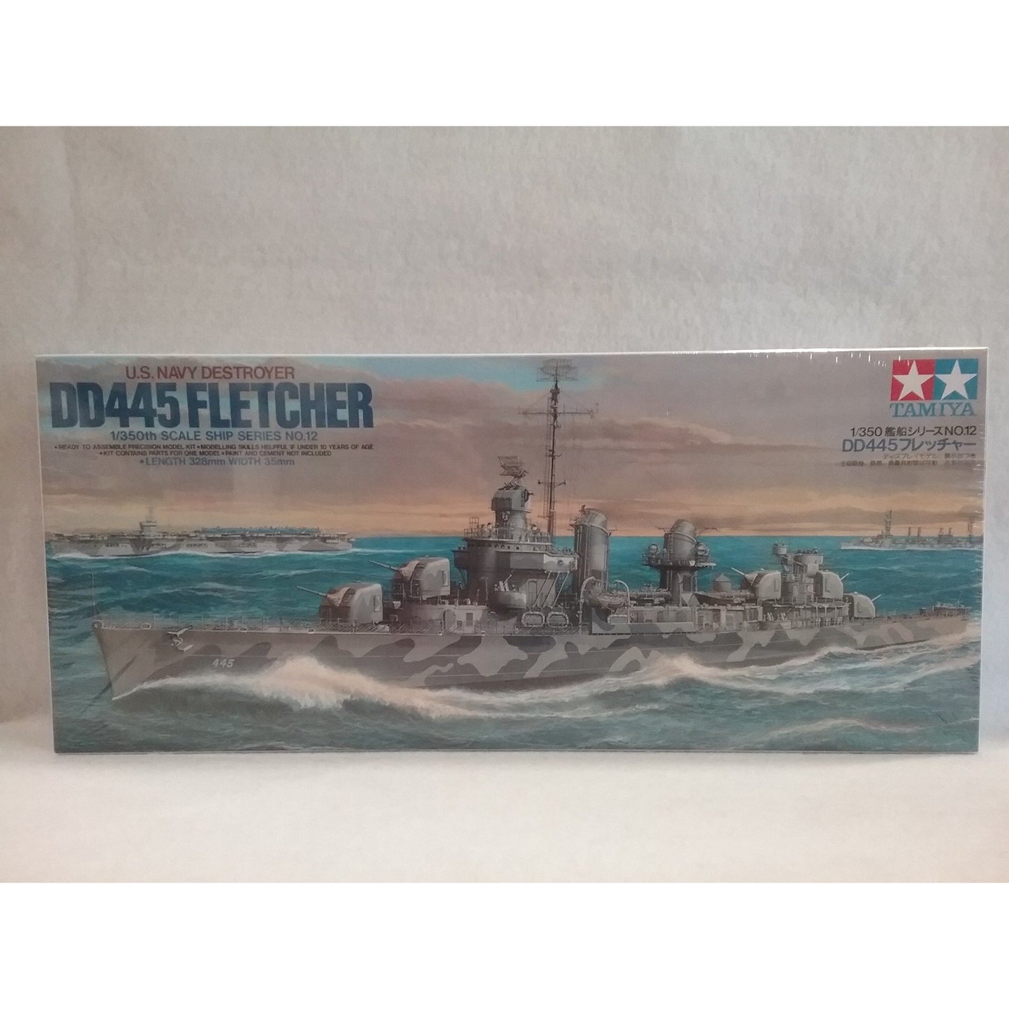 1/350 Scale Tamiya SS#12 U.S. Navy Destroyer DD445 Fletcher Class