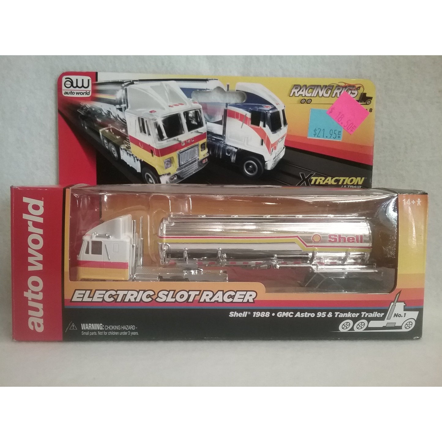 HO Scale Auto World Shell Semi Truck
