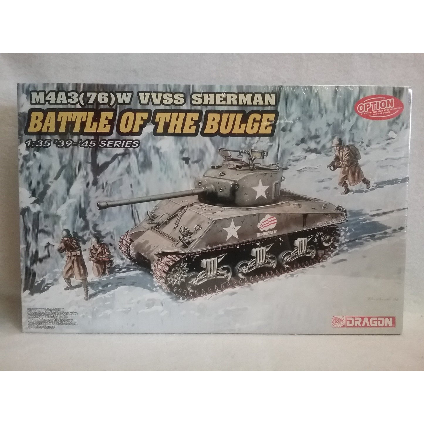 1/35 Scale Dragon #6255 Battle Of The Bulge M4A3(76)W VVSS Sherman