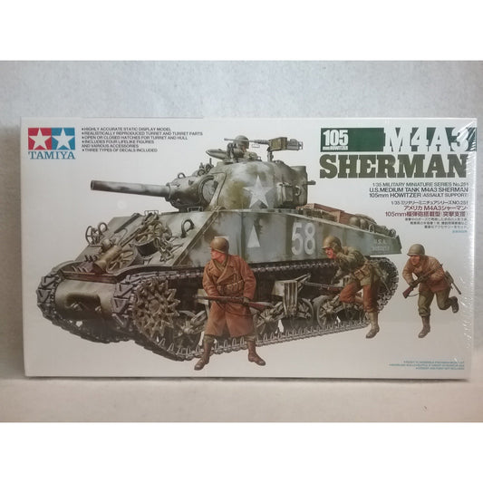 1/35 Scale Tamiya MM#251 105mm M4A3 Sherman